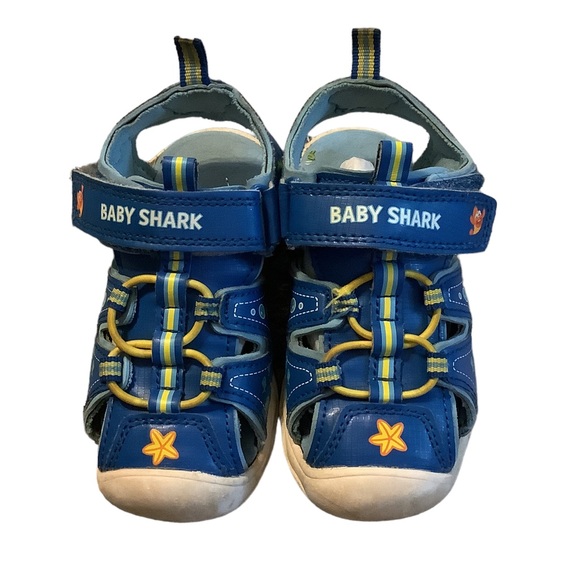 NICKELODEON Pinkfong Baby Shark Children’s Blue LIGHT UP Trekking Sandal-Size 7 - Picture 2 of 13